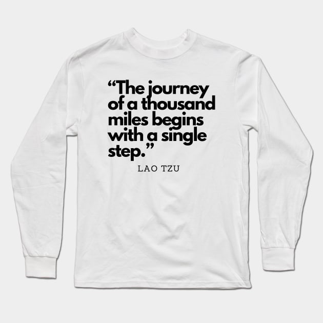 Thousand Mile Journey Long Sleeve T-Shirt by Weird Lines